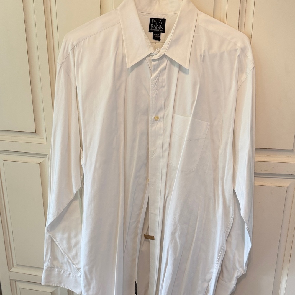 White Jos A Banks dress shirt- size 18 26 Tall